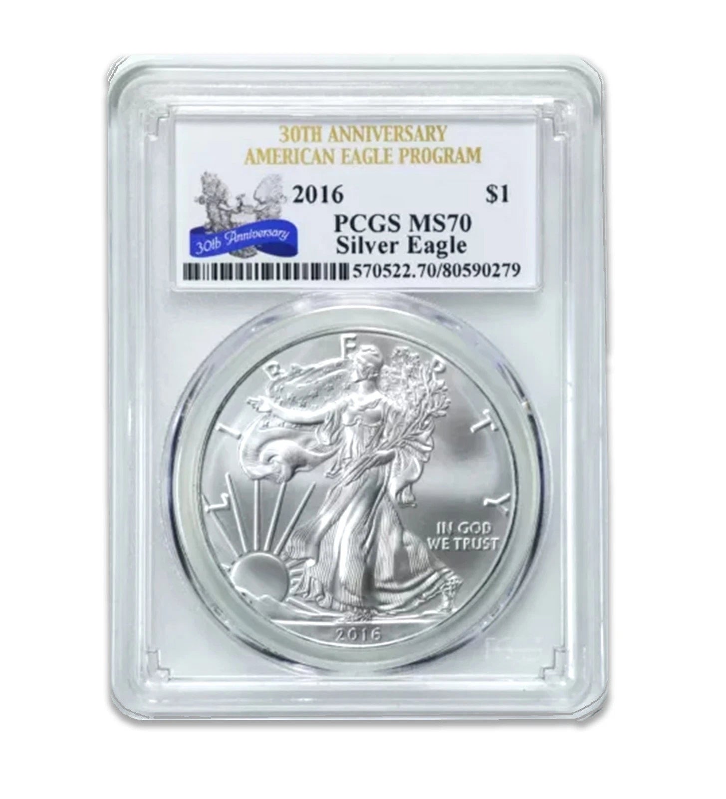 American Silver Eagle MS70 PCGS de $1 2016-1