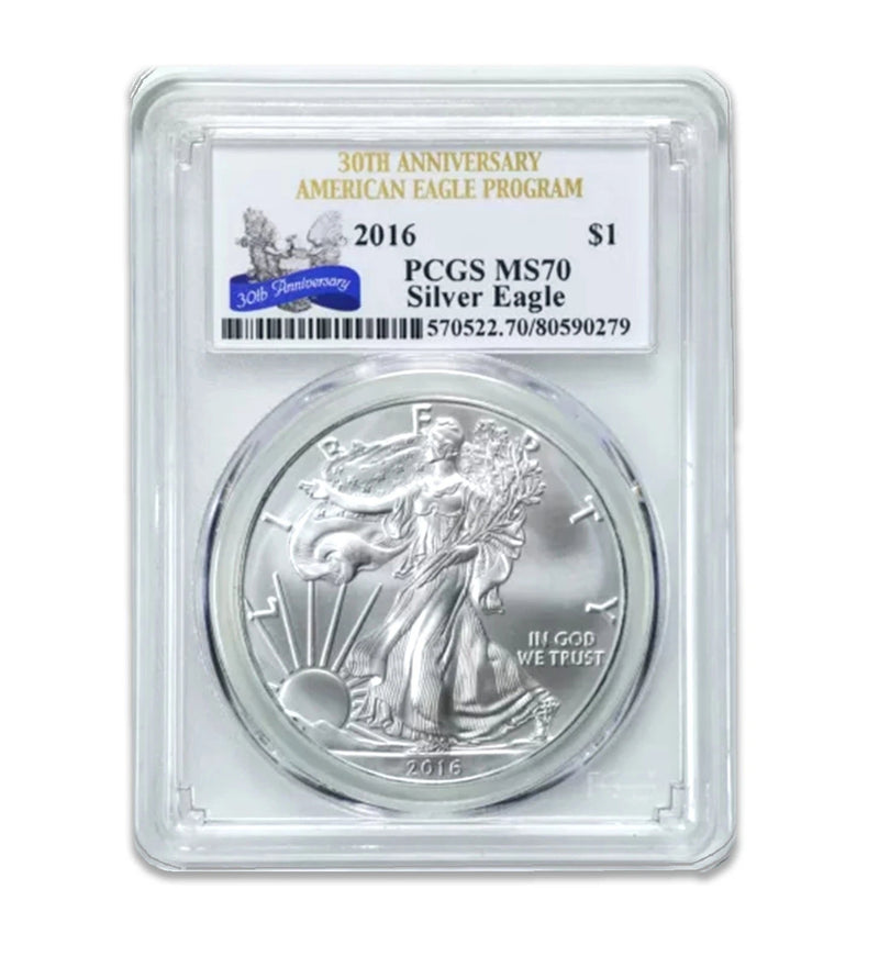 American Silver Eagle MS70 PCGS de $1 2016-1