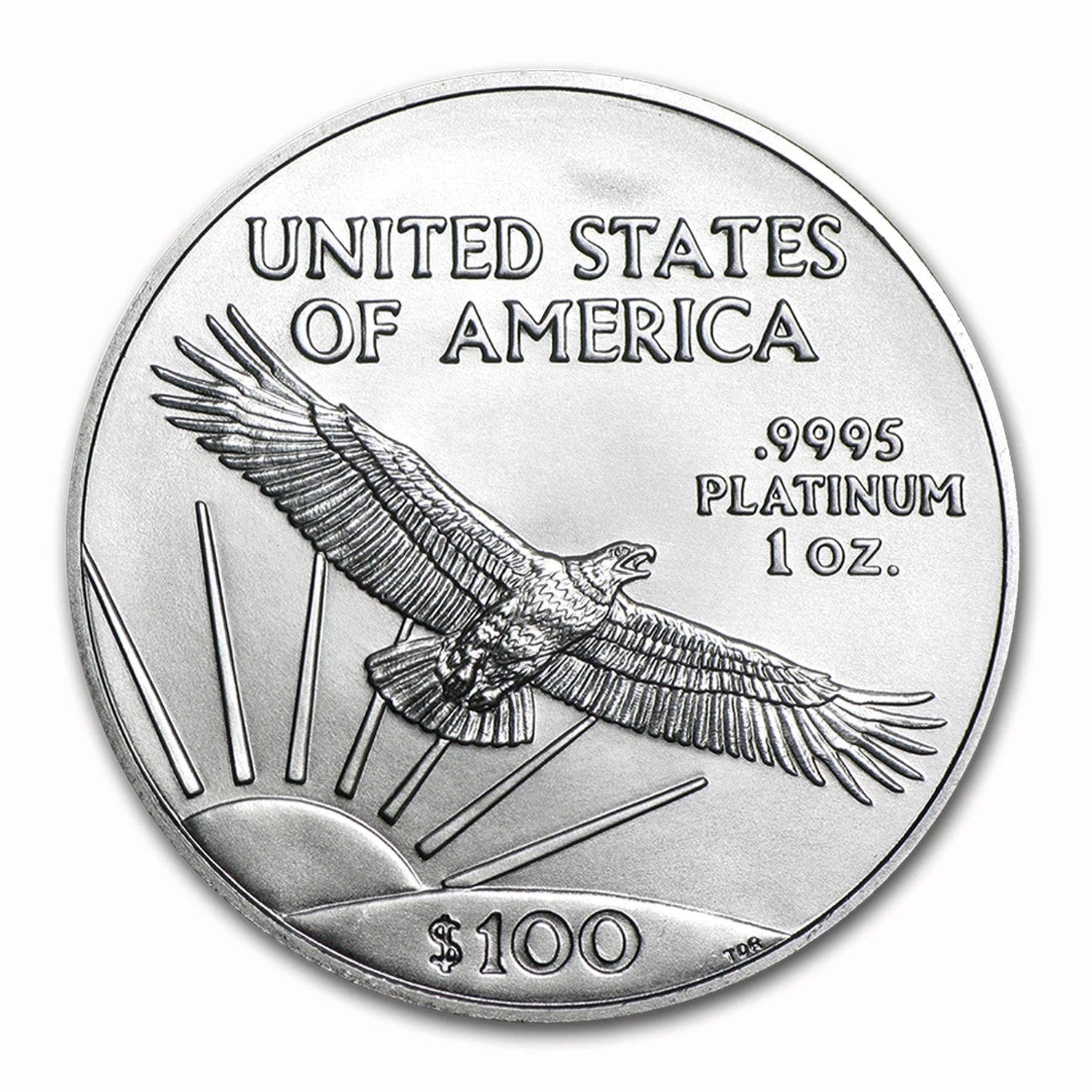 2019 $100 Platinum Eagle (1 onza) .9995 Puro $100 Brillante Sin Circular-3