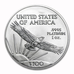 2019 $100 Platinum Eagle (1 onza) .9995 Puro $100 Brillante Sin Circular-3
