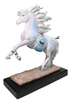 Figura de caballo Thunderbird, escultura decorativa nativa americana del oeste para el hogar, la oficina, estanterías, salas de estar, casas rústicas, exhibiciones de mesa, coleccionables ecuestres.-2