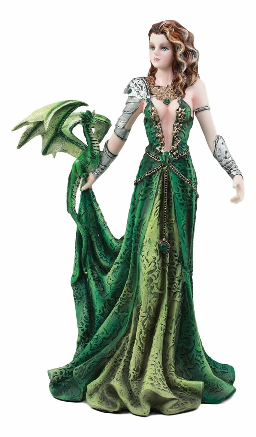 Seductive Elphaba Dragon Witch Doctor Warrior Statue 10"H By Nene Thomas-4