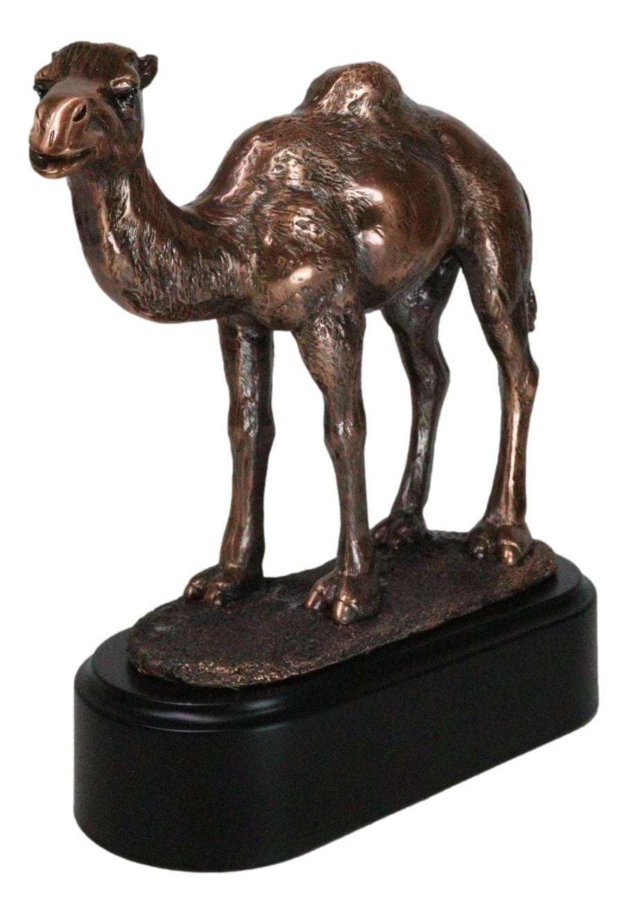 Desert Explorer Single Hump Brown Camel Electroplated Resin Figurine With Base-6