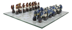 Might Magic Dungeons And Dragons Fantasy Colored Chess Pieces With Glass Board-7