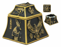 Figura de joyero de escarabajo egipcio, ojo de Horus, halcón, Anubis, dioses de Egipto-7