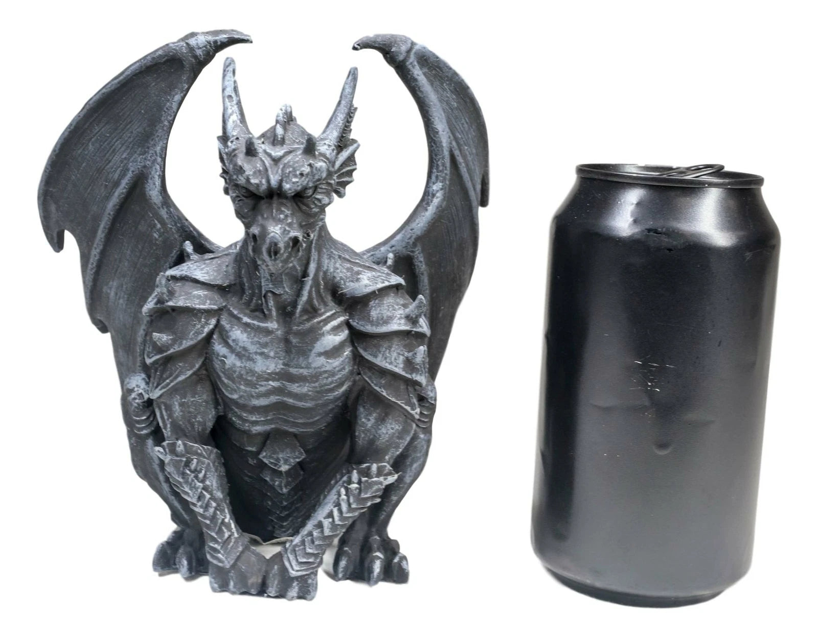 Crouching Gothic Winged Dragon Guardian Chimera Gargoyle Decorative Figurine-4