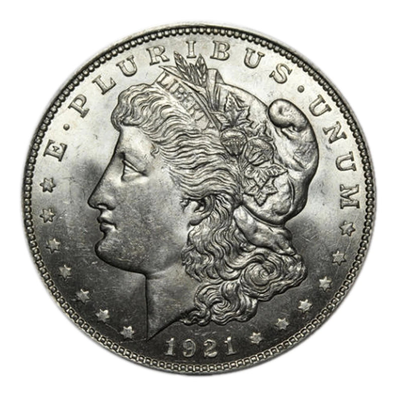 1921 90% Silver Morgan Dollar Brilliant Uncirculated-2