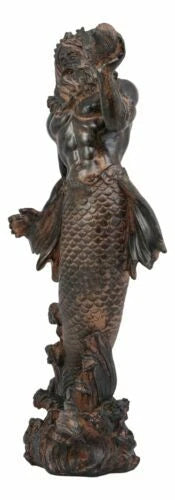 Greek Mythology God of The Seas And Tremors Merman Poseidon Statue Neptune Decor-3