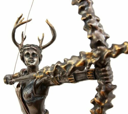 Gift Greek Goddess Artemis Figurine Roman Diana The Huntress Statue 11.5"H-5