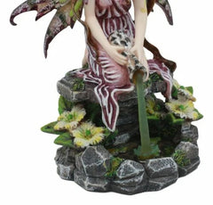 Mythical Goddess Moss Fairy With Elixir Of Youth By Sacred Lagoon Statue 8"Tall-4
