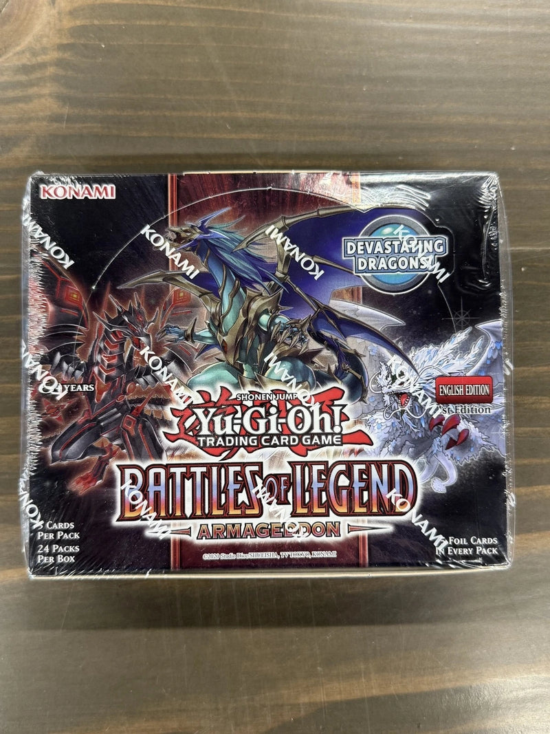 Caja de refuerzo de Yugioh Battles of Legend Armageddon, nueva, 1.ª edición, sellada-1