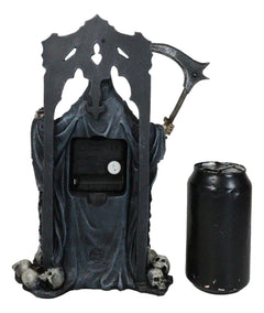 Black Death Grim Reaper With Scythe Time Waits For No Man Table Clock Figurine-5