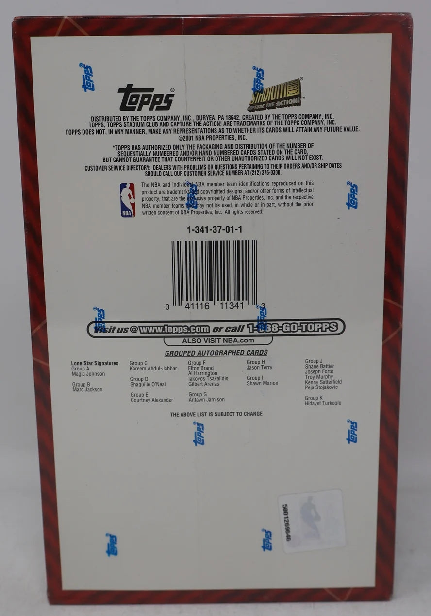 2001/02 Topps Stadium Club Basketball Box (Relic Edition) (Hobby) (24/6)-2