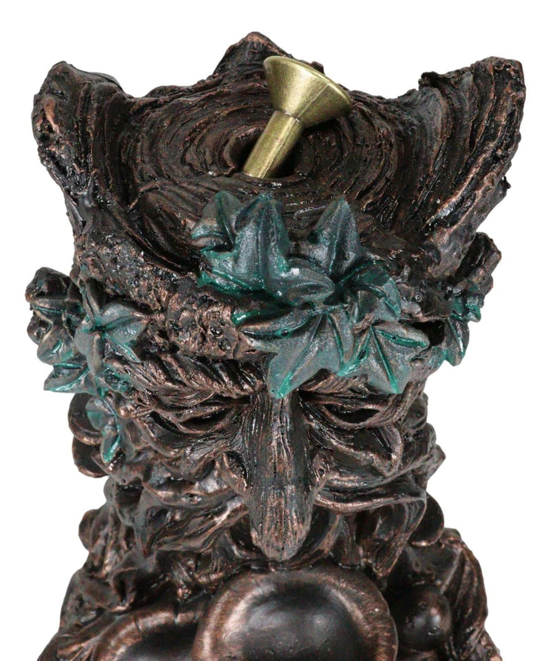 Celtic Greenman Tree Man God Forest Ent Backflow Incense Cone Burner Figurine-8