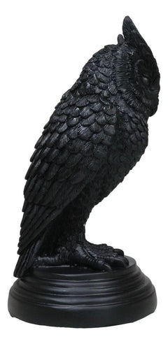 Mystical Wicca Gothic Owl Of Astrontiel Candlestick Candle Holder Figurine-5