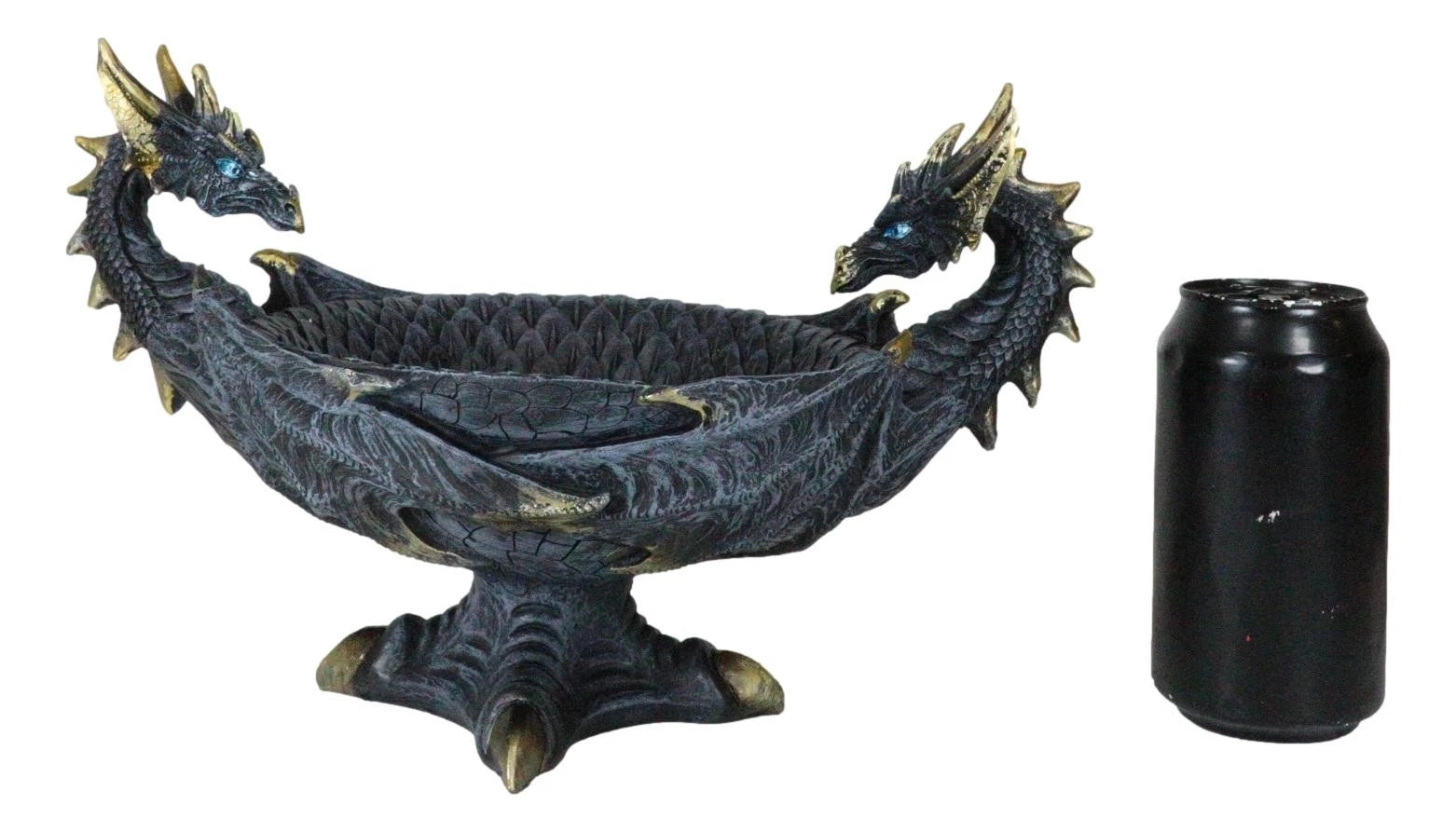 Figura decorativa de popurrí con forma de frutero de Dragones Dobles, 30 cm de ancho-6