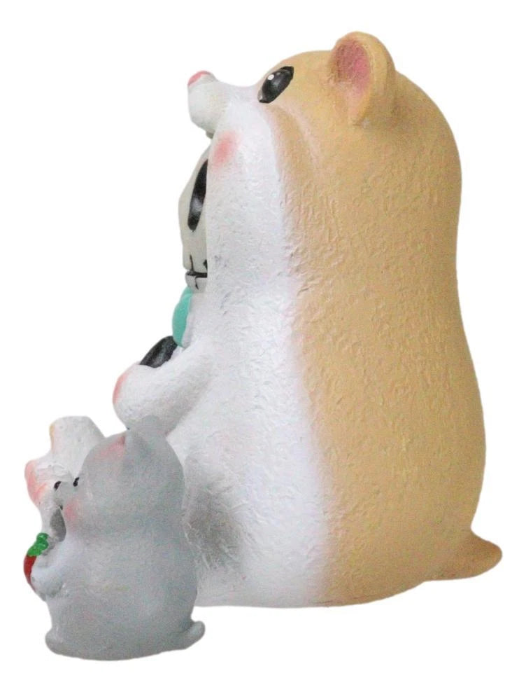 Furrybones Hammy Ribbon Hamster With Guinea Pig Skeleton Furry Bones Figurine-5