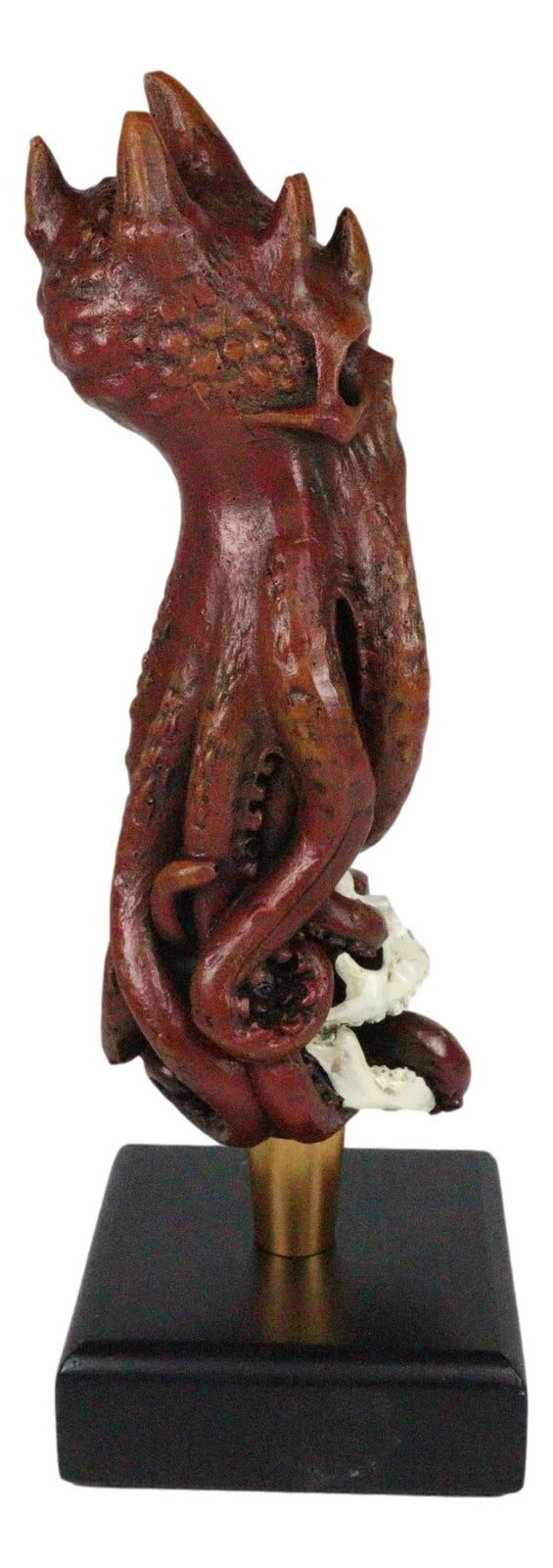 Red Octopus Demon King Crushing Skull Novelty Beer Tap Handle Figurine-5