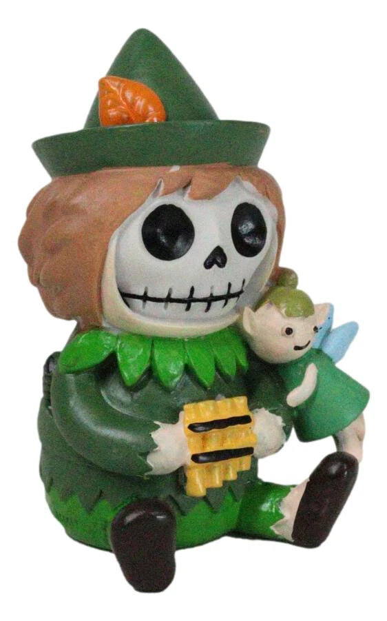 Furry Bones Whimsical Peter Pan With Tinker Bell Skeleton Figurine Furrybones-6