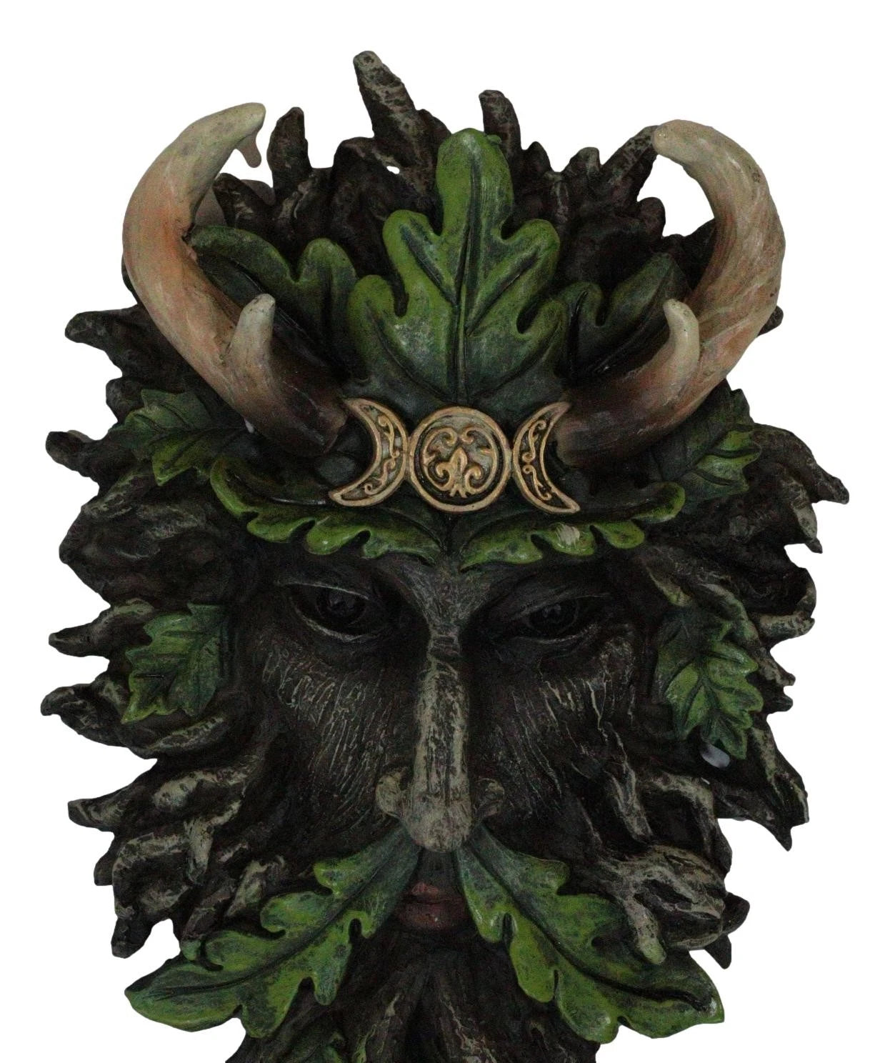 Antler King Crown Celtic Greenman Wicca Triple Moon Tree Ent Wall Decor Plaque-8