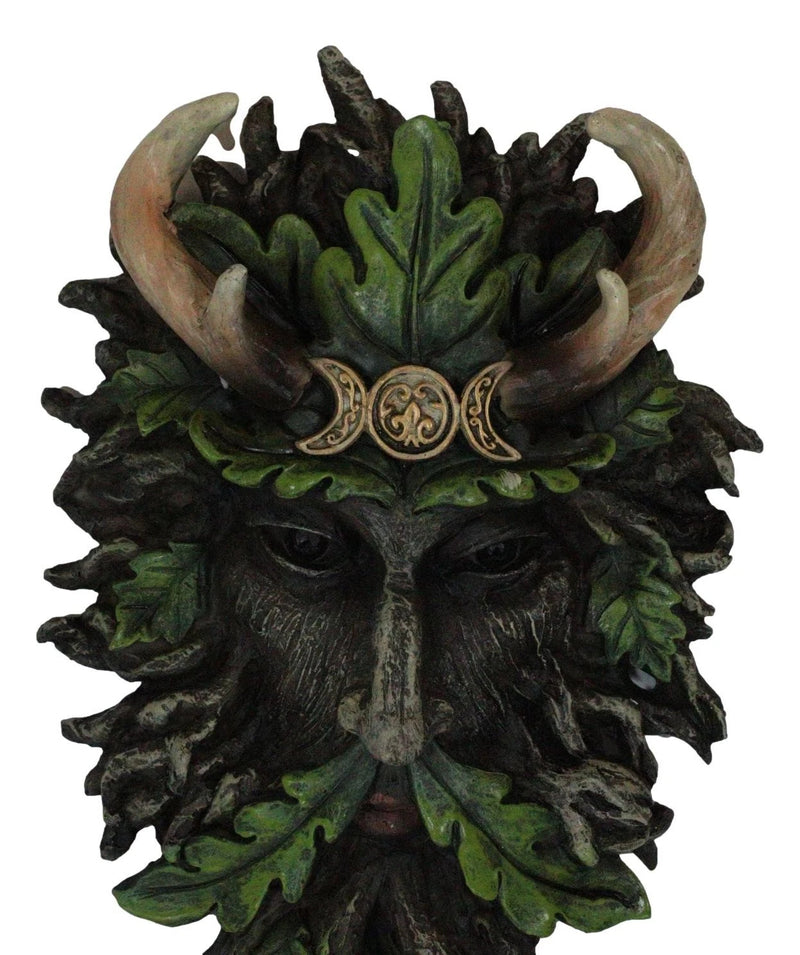 Antler King Crown Celtic Greenman Wicca Triple Moon Tree Ent Wall Decor Plaque-8