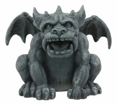 Gothic Fido The Sabre Tooth Tiger Gargoyle Figurine Small Fantasy Decor