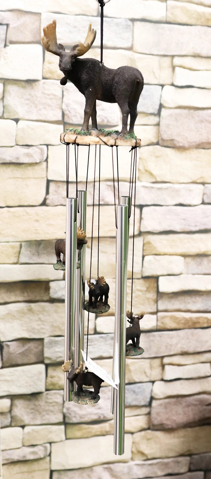 The Emperor North American Moose Resonant Relaxing Wind Chime Garden Patio-1