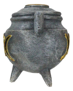 Witchcraft Wicca Triple Moon Goddess Cauldron Backflow Incense Holder Figurine-7