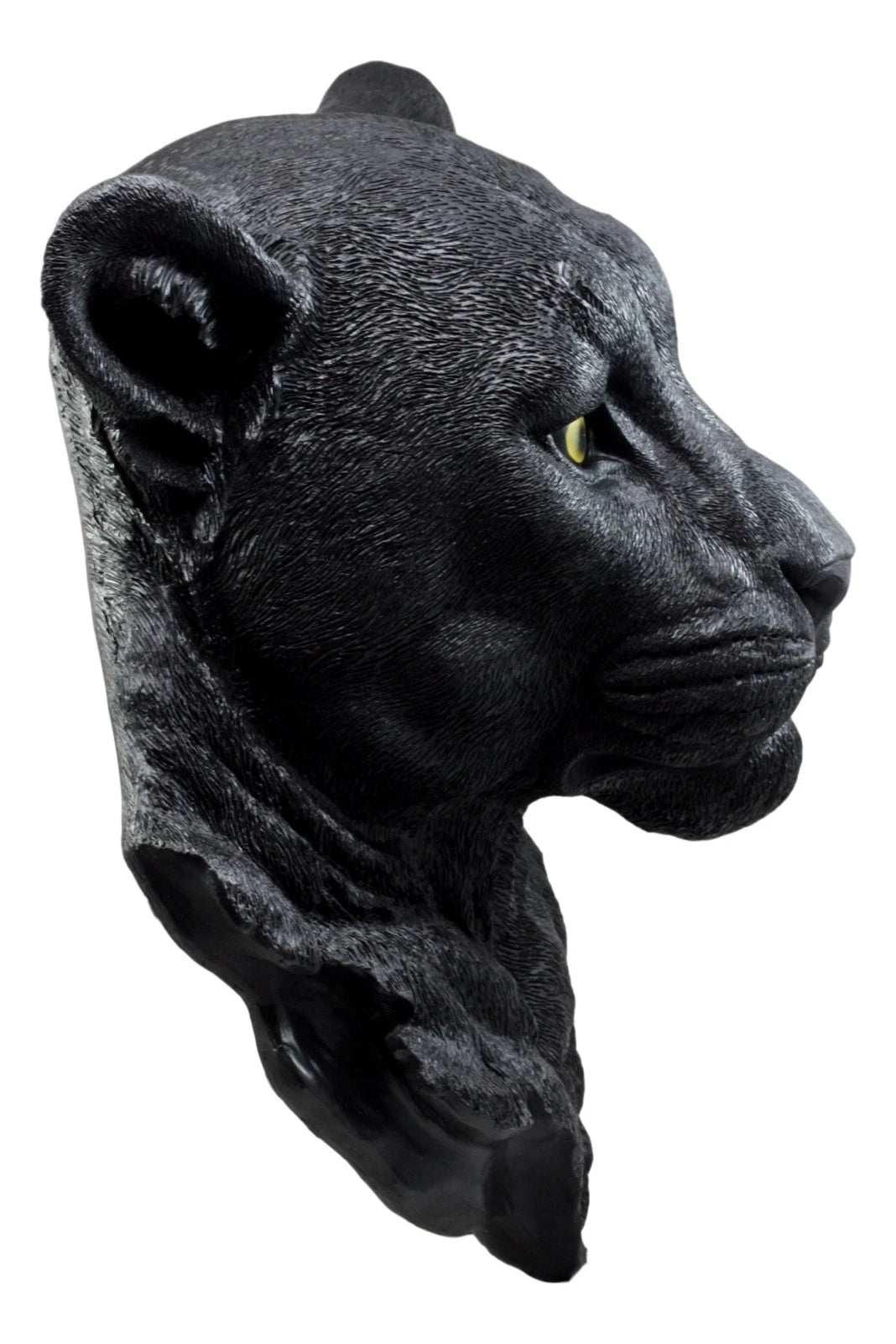 Large Black Panther Head Wall Decor Plaque 16"Tall Jaguar Wall Bust Plaque-4