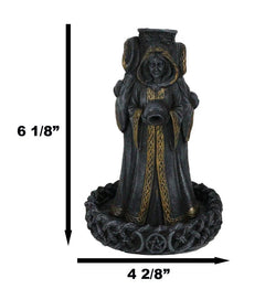 Wicca Triple Moon Goddess Maiden Mother And Crone Pagan Backflow Incense Burner-6