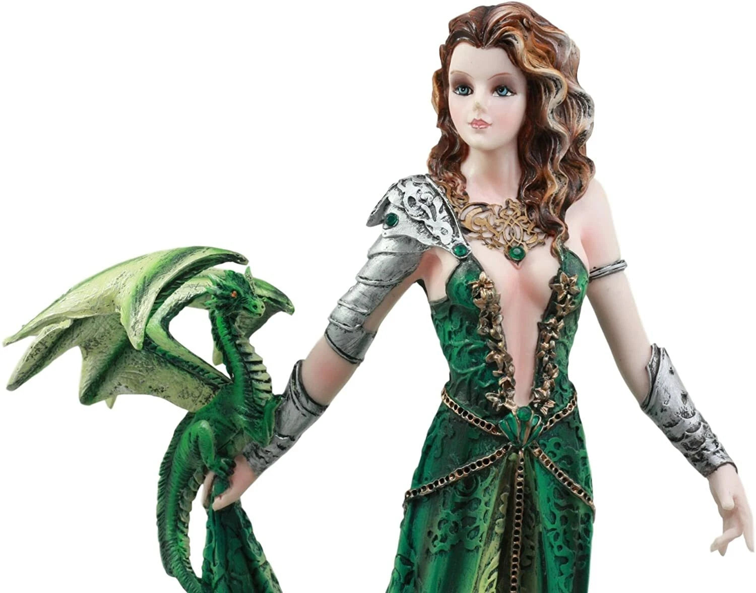 Seductive Elphaba Dragon Witch Doctor Warrior Statue 10"H By Nene Thomas-5