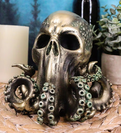 Ocean Monster Terror Kraken Cthulhu Skull Figurine 6"H Mythical Giant Octopus-1
