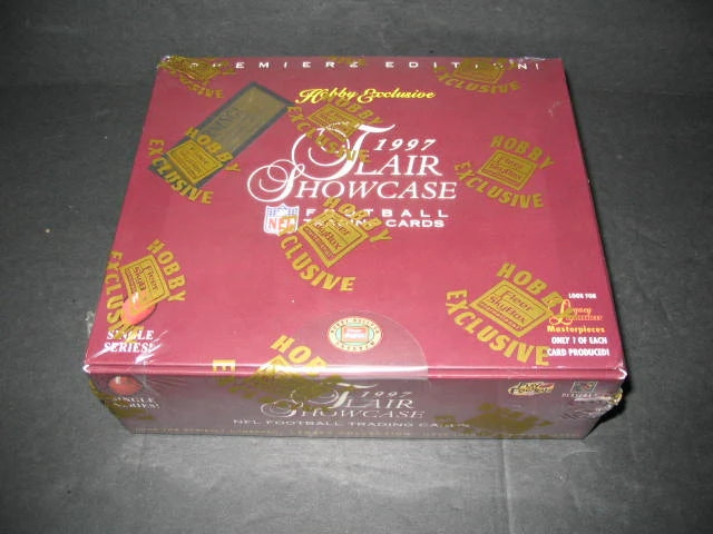 1997 Fleer Flair Showcase Football Box (Hobby) (24/5)-1