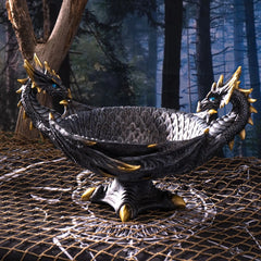 Figura decorativa de popurrí con forma de frutero de Dragones Dobles, 30 cm de ancho-1
