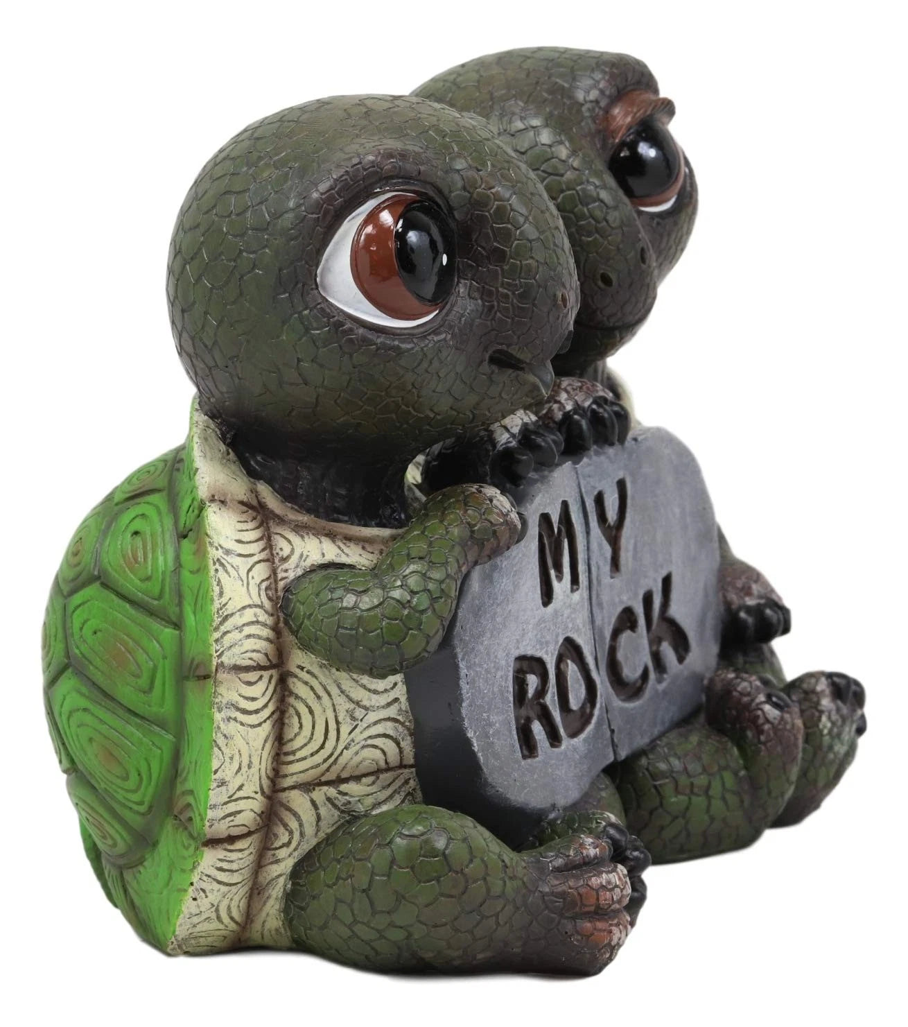 Figuras de pareja de tortugas románticas y amorosas náuticas "My Rock" (juego de 2 piezas)-7