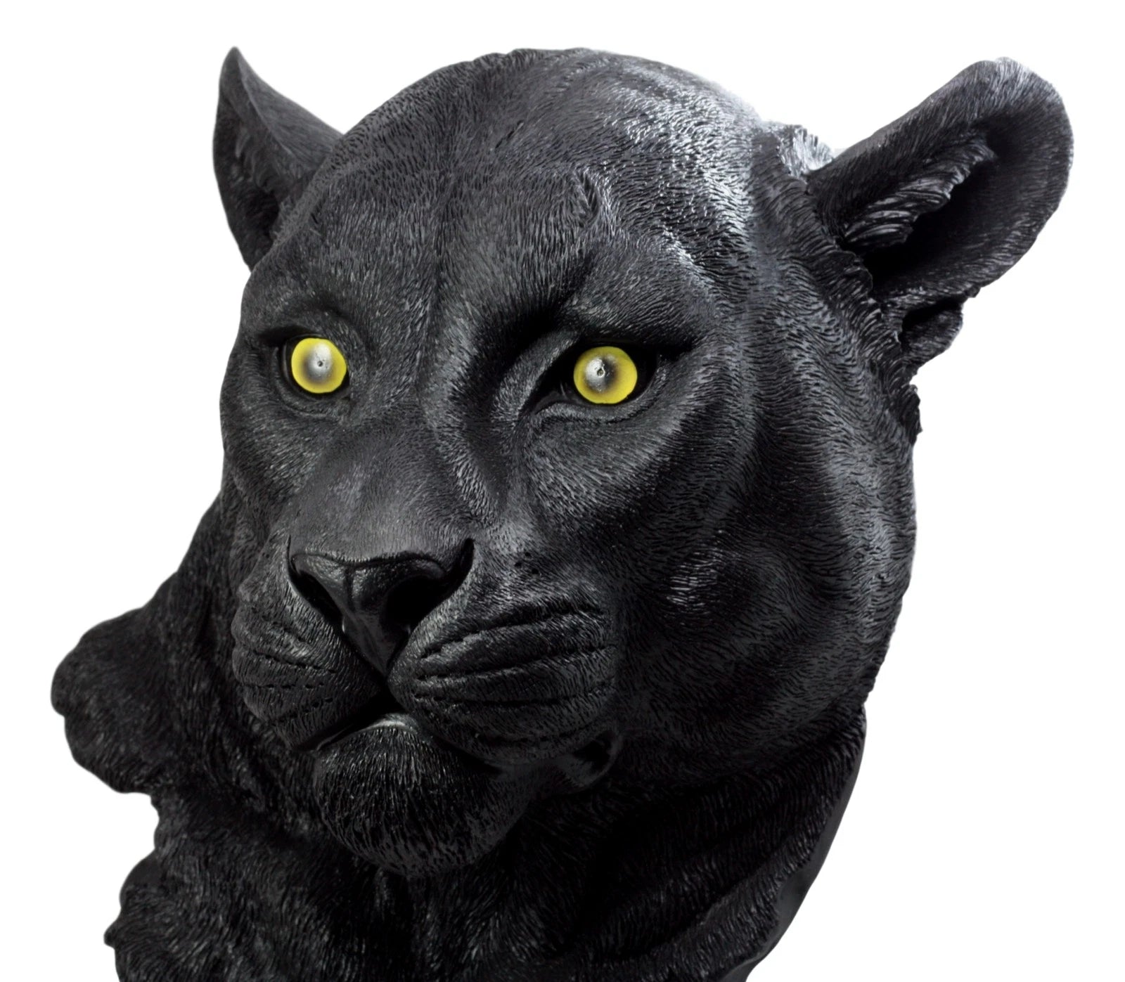 Large Black Panther Head Wall Decor Plaque 16"Tall Jaguar Wall Bust Plaque-5