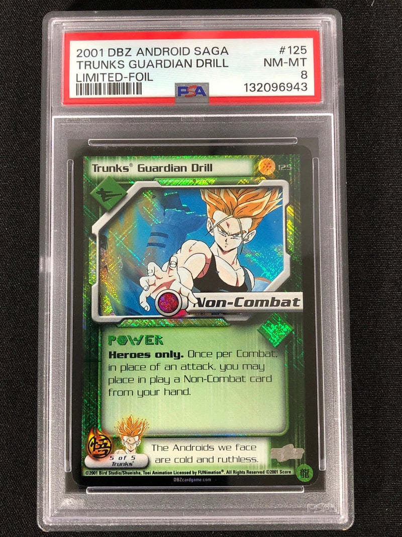 DBZ 2001 Trunks Guardian Drill 125 Foil PSA 8-1