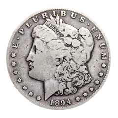 Dólar Morgan de plata al 90 % anterior a 1921 (1878-1904) en circulación VG o mejor-2