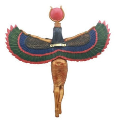 Ancient Egyptian Goddess Isis With Open Wings Wall Decor Isis Ra Deity Plaque-7