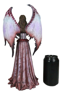 Amy Brown Adoration Mother Of Dragons Purple Fairy With Wyrmling Dragon Statue-6
