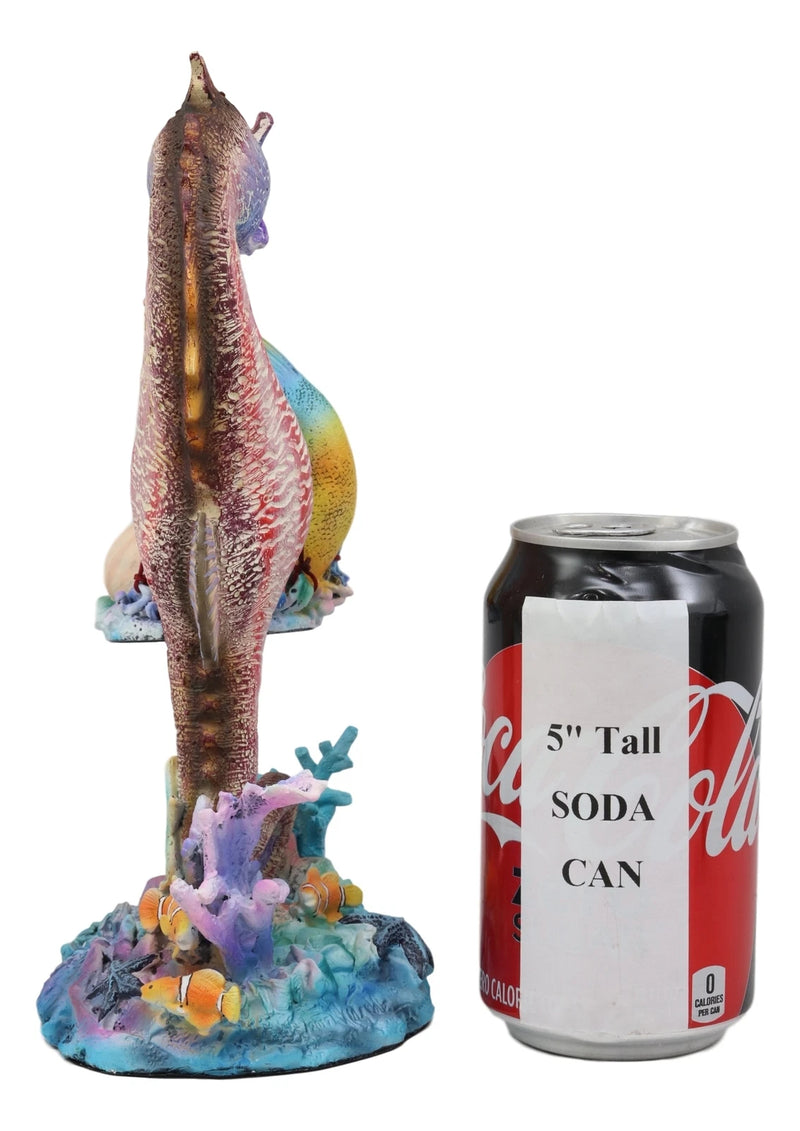 Sheila Wolk Ocean Mer Birth Baby Merboy Rainbow Seahorse Delivery Statue-5