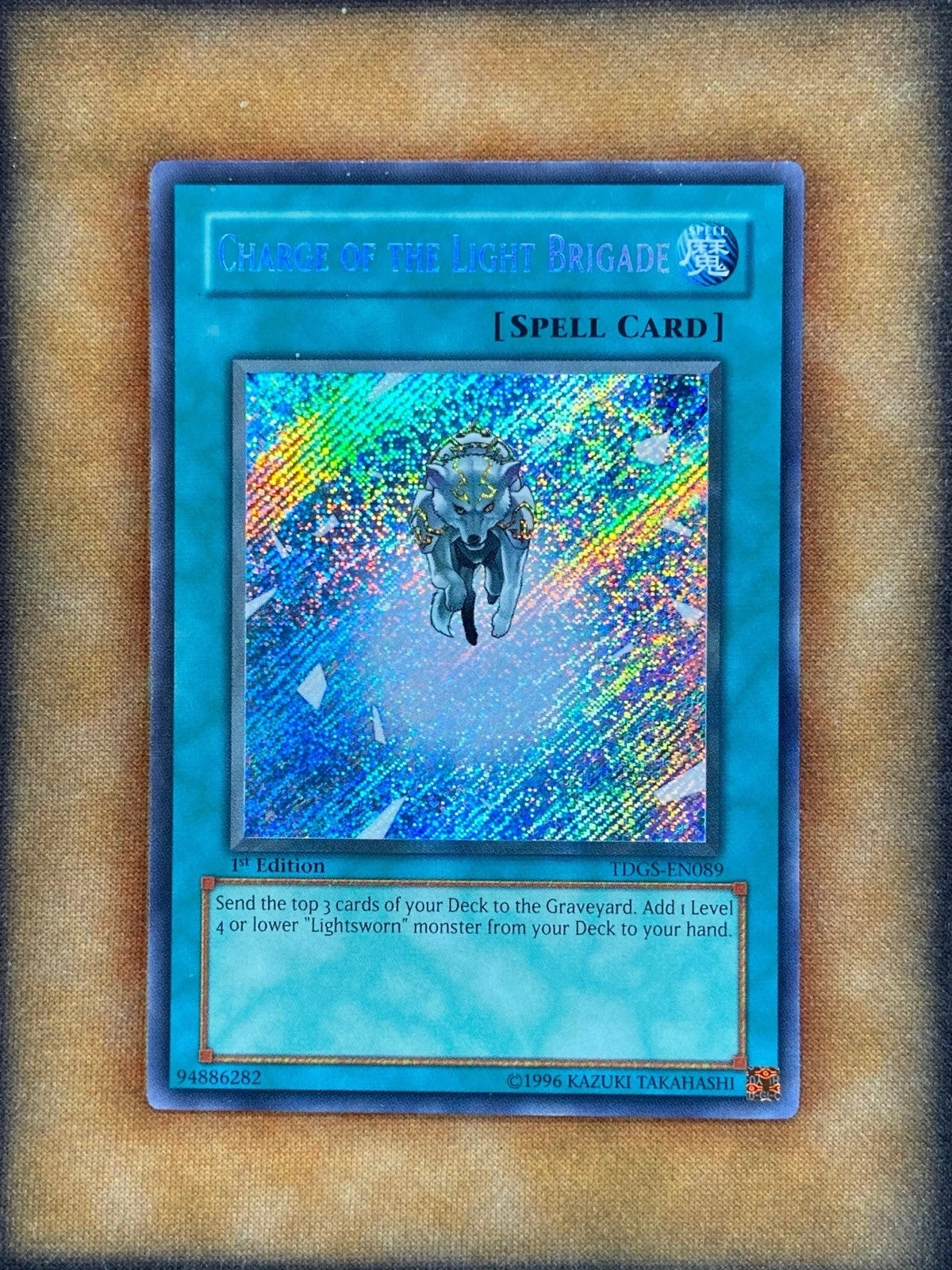 Yugioh Charge of the Light Brigade TDGS-EN089 Secret Rare 1st Ed NM-1