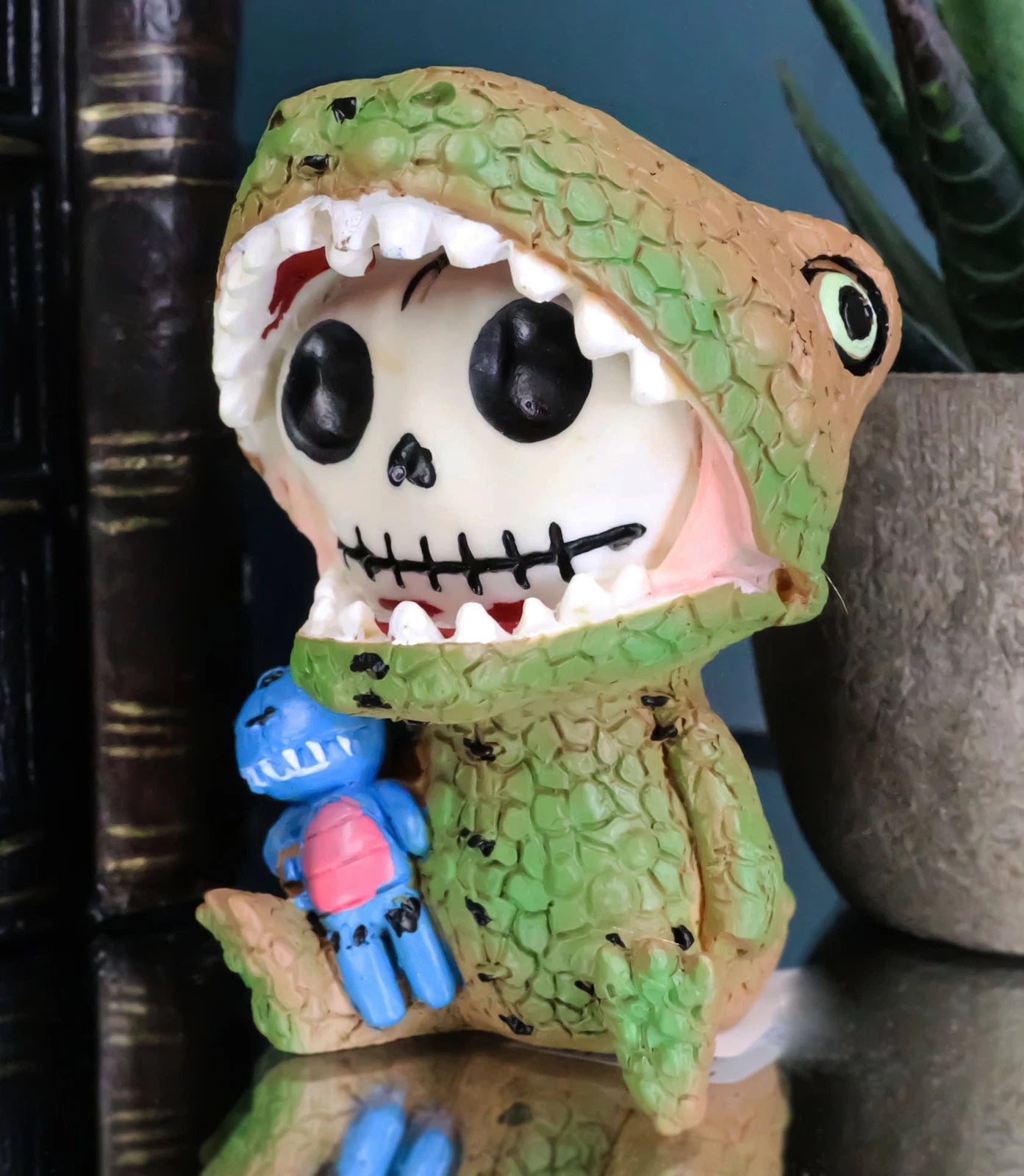 Tyrannosaurus Rex Dinosaur Furrybones Figurine 3"Tall Furry Bones T-Rex Skeleton-2