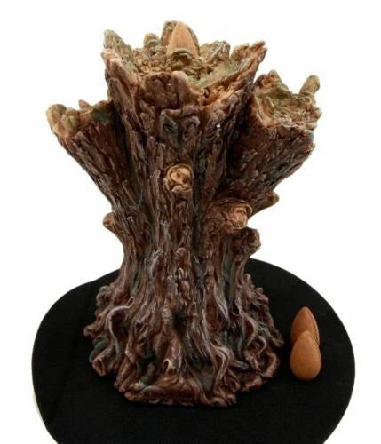 Whispering Forest Celtic Greenman Backflow Incense Cone Burner Figurine-5