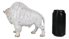 Native American Sacred White Bison Buffalo Decor Resin Figurine 8.75"L-4