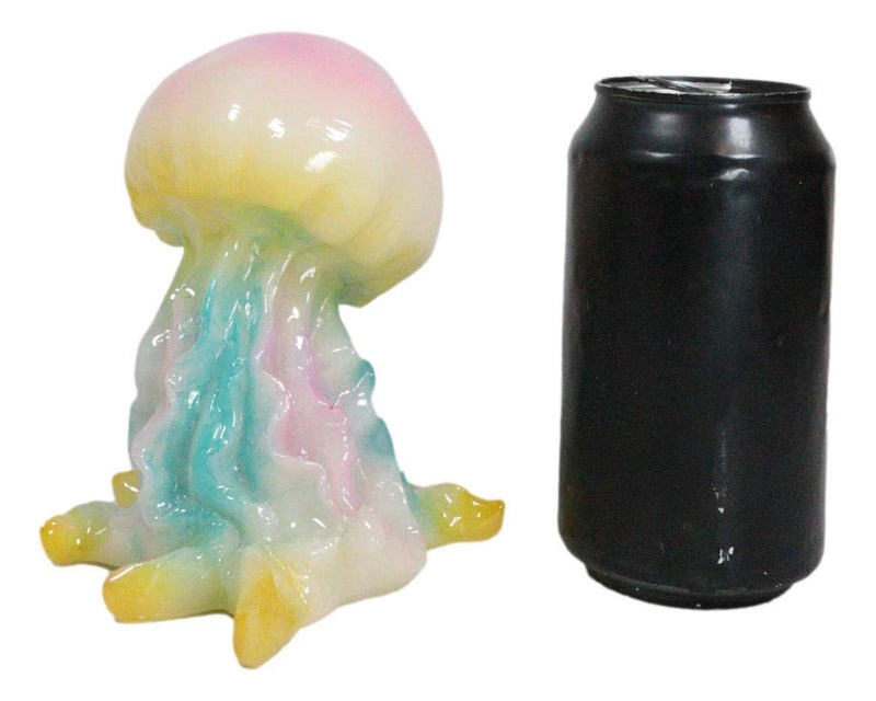 Nautical Colorful LED Glow Light Acrylic Resin Jellyfish Sea Jellies Figurine-3