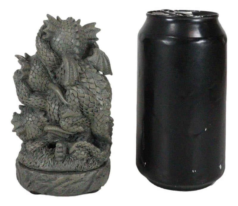 No Smoking See Hear Speak No Evil Whimsical Dragons Backflow Incense Burner-2