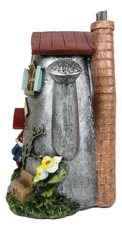 Fairy Garden Watering Can Mr & Mrs Gnome Mini House Welcome Figurine 8.5"H-3