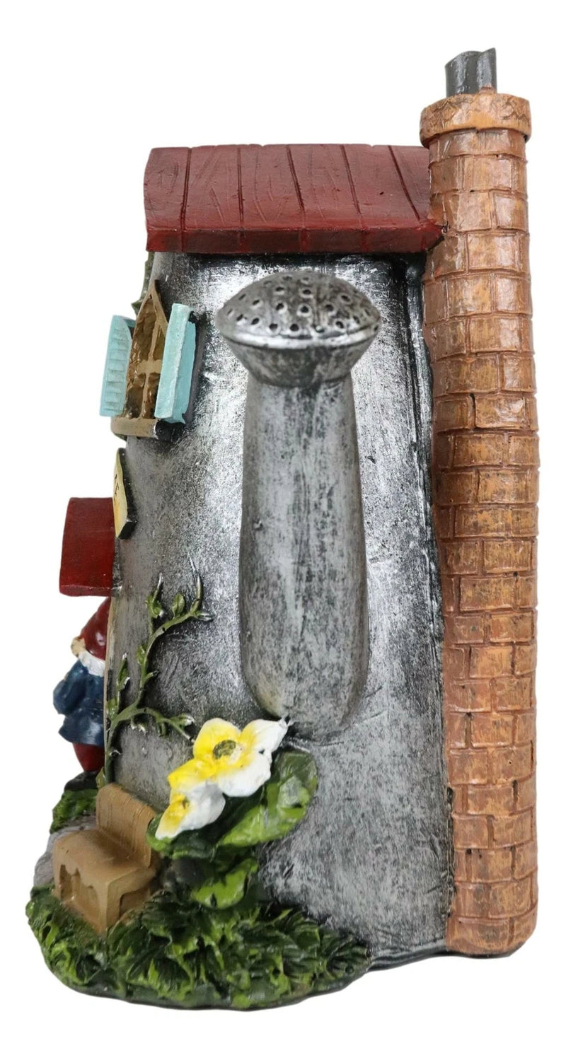 Fairy Garden Watering Can Mr & Mrs Gnome Mini House Welcome Figurine 8.5"H-3