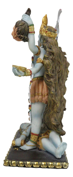 Gift Mahavidya Devi Kali Holding Severed Head Of The Ego Figurine 9"Tall-3